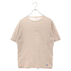 ORCIVAL (オーシバル) ボーダー柄クルーネック半袖Tシャツ ベージュ