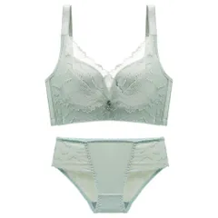 ☆ ミント ☆ 34/75C ☆ ブラジャーショーツセット pmybrsho01 ブラジャー ショーツ セット ブラショーツセット フルカップ レース セクシー 盛れる おしゃれ 大人 かわいい 可愛い 脇高 寄せ 上げ シンプル チャーム インナー 下着