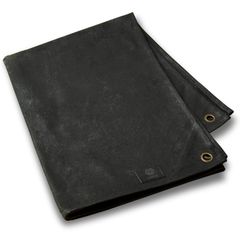 【人気商品】撥水 厚手 防水 キャンバス 高耐久 16oz ソロ テントシート 100×68cm マルチシート 本革 パラフィン レジャーシート 帆布 (オールブラック キャンプ グランドシート S) 帆布シート