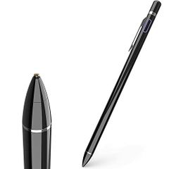 黑い タッチペン iPad対応ペンシル iPadペン スタイラスペン iPad 第6 7 8 9世代 iPad Mini 5 / 6 iPad Air 4 / 5 iPad Pro 11 12.9インチ 対応 充電式 ブレット スタイラスペン (黑い)