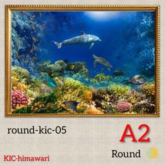 A2サイズ round【round-kic-05】ダイヤモンドアート