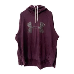 UNDER ARMOUR ロゴスウェット パーカー 2XL パープル アンダーアーマー フーディー プルオーバー トップス 古着卸 アメリカ仕入 a708-5863