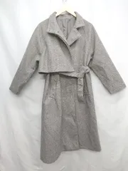 ◇ ◎⊇ Lian リアン 高級感 防寒性 長袖 ロングコート サイズF グレー系 レディース E  【1504210015537】のサムネイル