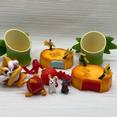 現状品　魔道祖師フィギュア　 魏無羨　藍忘機うさぎ　ジオラマ台座ジャンク品まとめてセット　写真にあるもののみバラ売り不可