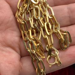 K18 クリップチェーン　ネックレス　17.6g 約60cm 幅5.3mm