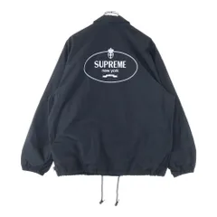 SUPREME (シュプリーム) 24AW Crest Coaches Jacket クレスト ロゴエンブロイダリー コーチジャケット ブラック