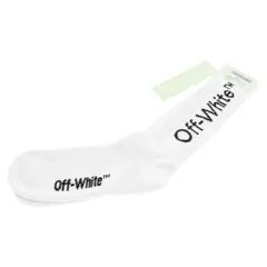 OFF-WHITE (オフホワイト) ARROW MID LENGTH SOCKS - WHITE/BLACK アロウ ミッド レングス ソックス 靴下 ホワイト/ブラックのサムネイル