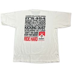 0092 90ｓ　XL　マルボロ　ライドハード　RIDE HARD　ビンテージ　企業T marlboro