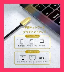 【スタッフおすすめ！】【4K安定版】Sikai 4K USB Type-C to HDMI 変換ケーブル Realtek台湾製チップ 24K金メッキプラグ 1*3ｍ USB-C HDMI接続ケーブル hdmi 2.0規格 4K映像出力 hd