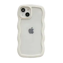 iPhoneSE 第3世代 第2世代 アイフォンSE 用 ケース カバー スマホケース ウェーブフレームケース うねうね なみなみ 韓国 ウェーブ 可愛い かわいい おしゃれ パステルカラー ホワイト 白 iPhone8 iPhone7