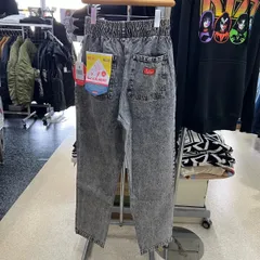 残り1点‼️cookman クックマン⚫︎パンツ　シェフパンツ　スノーウォッシュ　デニム　ブラック　M L