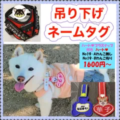 イメージデータ作成料金　ユリウスk9 キロナイナー　ネームタグ　アレンジできる吊り下げネームタグ　刺繍名前ワッペン　ハーネス名札　犬