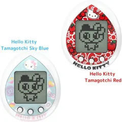 O バンダイ(BANDAI) たまごっち Hello Kitty Tamagotchi (Red・Sky Blue) おもちゃ 電子玩具 子ども用 サンリオ たまごっち男の子 女の子 6歳 室内遊び ギフト プレゼント 誕生日 お祝い 贈り物 ブラックフライデ