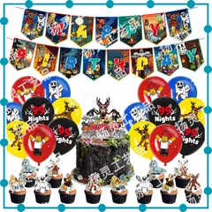 Roblox ロブロックス ナイトインザフォレスト 99日生き残る 誕生日 飾り付け 風船 バースデー バルーン セット HAPPY BIRTHDAY ガーランド タペストリー おめでとう ケーキ 装飾 ゲーム 撮影 パーティー イベント ハッピー バースデイ