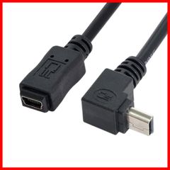 【新着商品】90度上向き延長ケーブルエクステンダー 480Mbpsコード オス-メス 5ピン USB 20cm Mini chenyang