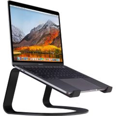新品 and MacBooks Laptops for | Curve 人間工学にもとづくデザイン。冷却台として放熱性に優れるノートブックスタンド。 South 家でもオフィスでも Twelve ブラック