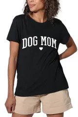 【送料無料】 アンブランデッド レディース Tシャツ トップス Juniors' Suburban Riot Dog Mom Jersey Loose Graphic Tee Black