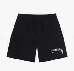 stussy NIKE ハーフパンツ 黒 S ナイロン NIKE ナイキ 20SS ×STUSSY WATER SHORT ステューシー ウォーター
