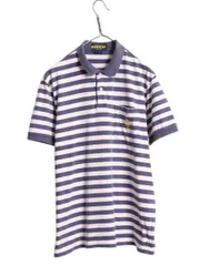 【お得なクーポン配布中!】 ラグビー ラルフローレン ボーダー 半袖 ポロシャツ メンズ L ポロ 半袖シャツ スカル 刺繍 ポケット付き ボックス ワンポイント ツートン