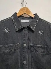 Zara Kids レディースデニムシャツジャケット 5566