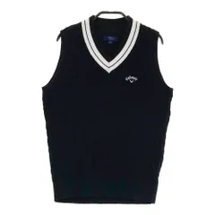 サイズ：M CALLAWAY キャロウェイ  Vネック ニットベスト  ブラック系 [240101430645] ゴルフウェア レディース ストスト