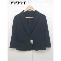 ◇ ◎ COMME CA ISM コムサイズム 1B シングル 長袖 テーラード ジャケット サイズ11 ブラック レディース 【中古】 【1103310005112】