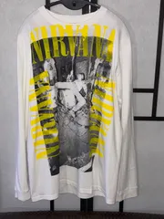 超希少 90s Nirvana 手刷り tシャツ ロンt 90s nirvana bleach ロンT Tシャツ ニルヴァーナ - メルカリ