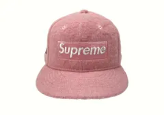 シュプリーム SUPREME Brushed Wool Box Logo ブラッシュド ロゴ ボックス ロゴ New Era ニューエラ 帽子 キャップ 帽子 メンズ帽子 キャップ ロゴ ピンク 7 3/8サイズ 104H-28