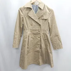 ◇ ⊇ a.v.v アー・ヴェ・ヴェ キッズ 子供服 長袖 トレンチコート スプリングコート サイズ150 ベージュ 女の子 E  【1501230027311】のサムネイル