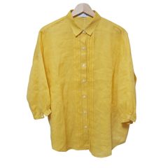 MACKINTOSH LONDON(マッキントッシュロンドン) 七分袖シャツブラウス サイズ38 M レディース美品  - ダークイエロー