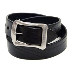 バーンズ BARNS ベルト 栃木レザー スクエアバックル 40mm 本革ベルト LE-4168 ブラック