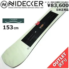 OUTLET[153cm]NIDECKER SENSOR PLUS メンズ スノーボード 板単体 ハイブリッドキャンバー グラトリ 型落ち 日本正規品のサムネイル
