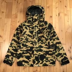 GORE TEX スノボジャケット Mサイズ a bathing ape BAPE snowboard jacket エイプ ベイプ アベイシングエイプ 迷彩 1st camo yellow