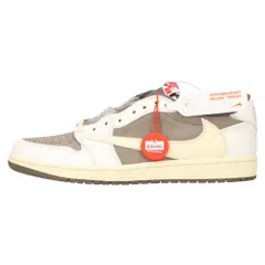 NIKE (ナイキ) ×TRAVIS SCOTT AIR JORDAN 1 LOW OG REVERSE MOCHAトラヴィススコット エアジョーダン1 ロー リバースモカ ローカットスニーカー US8/26cm DM7866-162のサムネイル