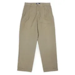 ポロラルフローレン POLO RALPH LAUREN 90s 90年代 2タック キャンバストラウザー HAMMOND PANT 珍品 USA ヴィンテージ 古着 メンズ ズボン パンツ カーキ / ベージュ W32 L32【中古】