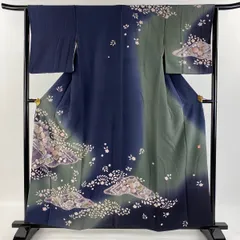 振袖 仮絵羽 滝泰 絞り 金彩 刺繍 紋意匠 正絹 未仕立て品 八掛付き 振袖 滝泰 仮絵羽 絞り 金通し 辻が花 正絹 未仕立て品 八掛付