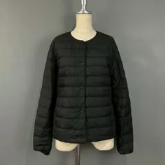 UNIQLO ユニクロ ウルトラライトダウン コンパクトジャケット ノーカラー カーディガン ブラック 黒 無地 防寒 軽量 レディース 211-429456