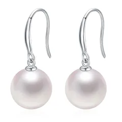 【新品】 Umiwe パール ピアス レディース 人気 淡水パール 揺れる シルバー925純銀 金属アレルギー対応 フックピアス アクセサリー 誕生日 クリスマス バレンタインデー 母の日 プレゼント 女性 ジュエリー 1