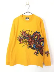古着 90s USA製 JNCO JEANS 龍 ドラゴン マルチ 長袖 Tシャツ ロンT XL