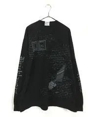 古着 90s USA製 Brick Layer レンガ アート 長袖 Tシャツ ロンT XL 古着 
