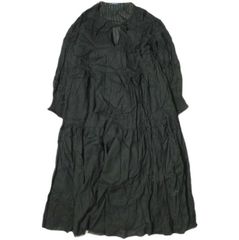 WRINN リン Pintuck One-Piece ピンタックティアードワンピース 1211-03004 38B BLACK ロング マキシ ドレス アウラアイラ トップス g19897