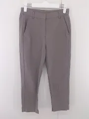 ◇ SENSE OF PLACE URBAN RESEARCH ストレッチ スリット テーパード パンツ サイズM モカ ブラウン系 レディース E  【1304260016467】