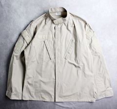【米軍】CIVPU リップストップ ミリタリージャケット ベージュ LARGE-LONG COAT,CIVILIAN ROTECTIVE UNFORM