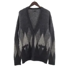 モヘア アーガイル カーディガン マインデニム New arrival🔥 MINEDENIM / Shaggy Mohair Knit Cardigan