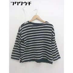 ◇ URBAN RESEARCH DOORS アーバン リサーチ ドアーズ ボーダー 長袖 ニット ブラック ホワイト レディース  【中古】 【1111100006492】