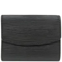 ルイヴィトン LOUIS VUITTON コインケース ポルトモネ サーンプル エピレザー ノワール シルバー金具 黒 小銭入れ  M63412 CA0057【中古】