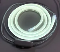 USB LED ネオンライト 1M スイッチ付 白色 訳あり品 アウトレット