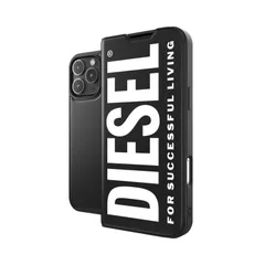 新品 DIESEL iPhone16ProMaxケース 手帳型 Magsafe対応 おしゃれ ブランド ロゴ デザイン 黒 （ディーゼル iPhone 16 Pro Max 手帳型ケース マグセーフ ブラック/ホワイト）