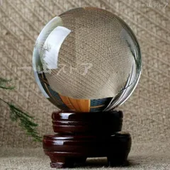 じ*♫様 天然石　溶錬水晶　高透明度　特大スフィア 丸玉 回転式台座付き 水晶 スフィア 丸玉 虹入り 27mm 水晶玉 置物 一点物 141-4961