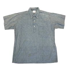 BIG MAC ビックマック ■【 60‘s Vintage Button Down  Shirt 】ヴィンテージ グレー ボタン ダウン シャツプ レアモデル